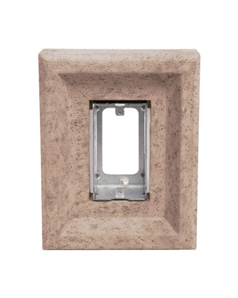 cultured stone electrical box|cultured stone accessories.